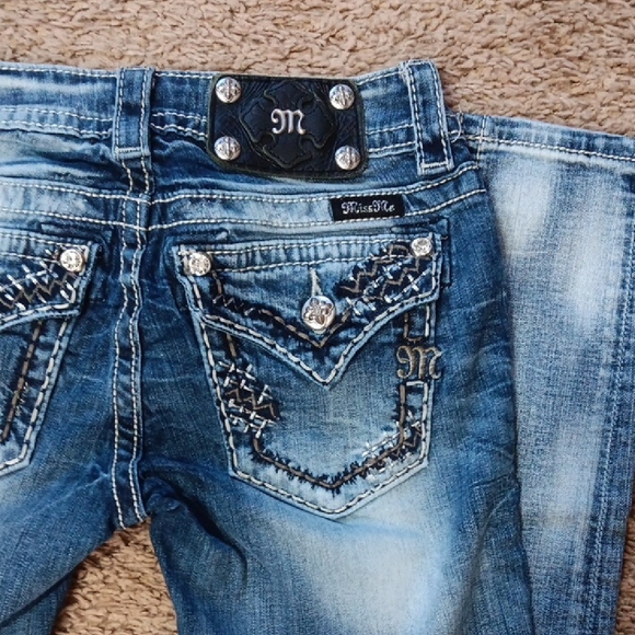 Miss Me Distressed Blue Skinny Jeans - Picture 5 of 6